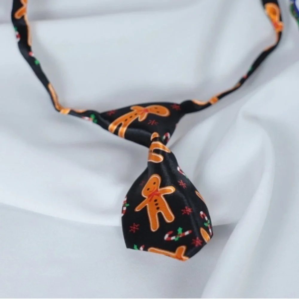 🅽🅴🆆 gingerbread Xmas festive Christmas holiday adjustable dog cat pet ties